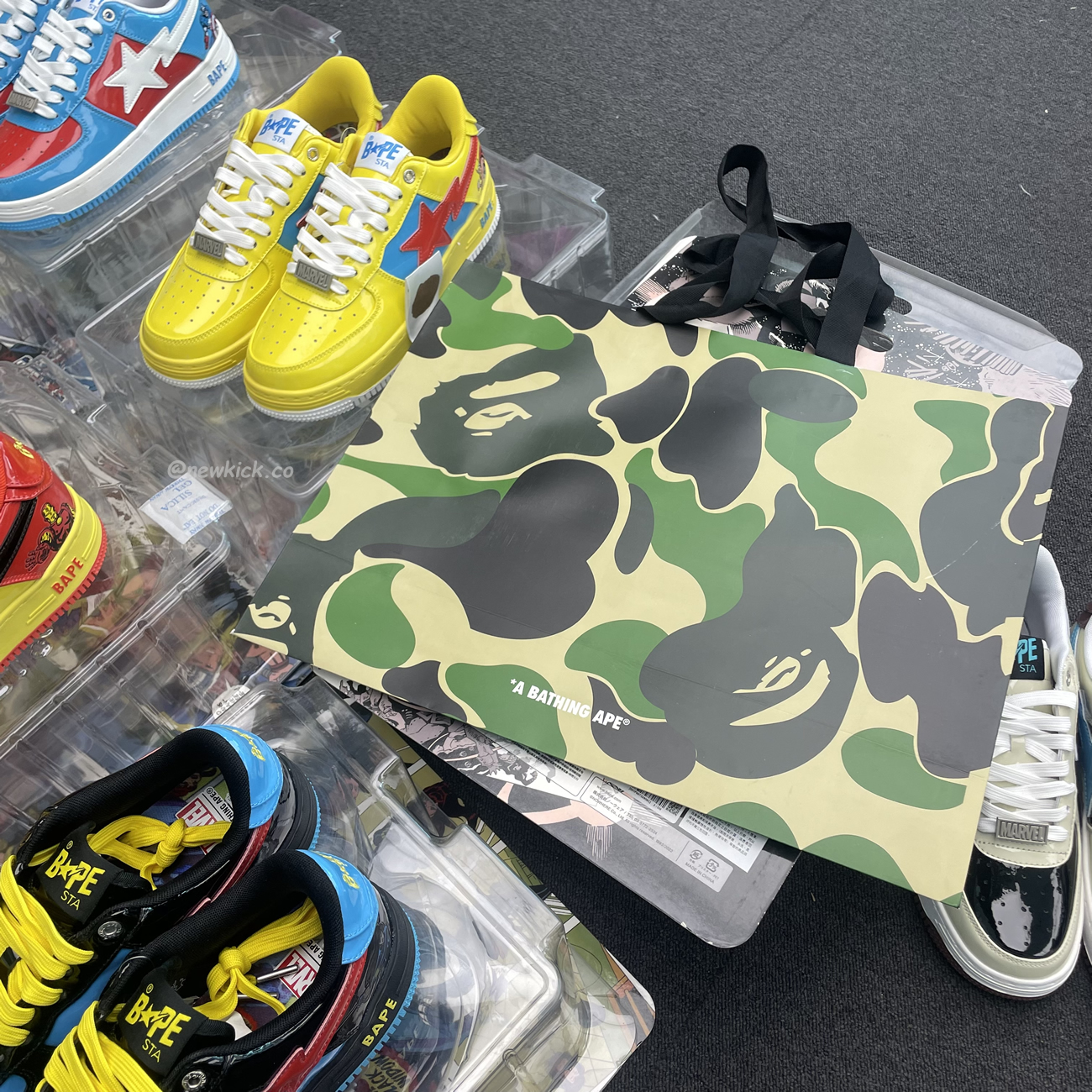 A Bathing Ape Bape Sta Marvel Comics Rocket Raccoon Thor Hulk Captain America Black Widow Iron Man  2022 (28) - newkick.cc